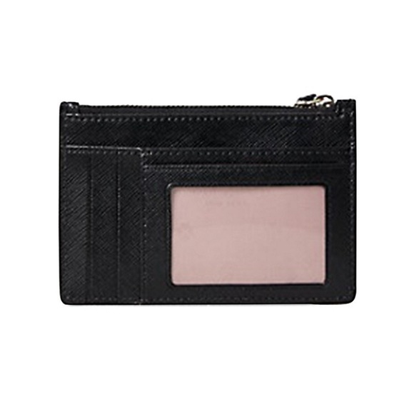 NWT Kate Spade wristlet billfold wallet clutch wristlet black saffiano leatber - Picture 3 of 10